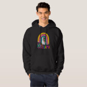 Rainbow Kindergarten No Prob Llama 100th Day of Sc Hoodie (Vorne ganz)