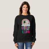 Rainbow Kindergarten No Prob Llama 100th Day of Sc Sweatshirt (Vorne ganz)