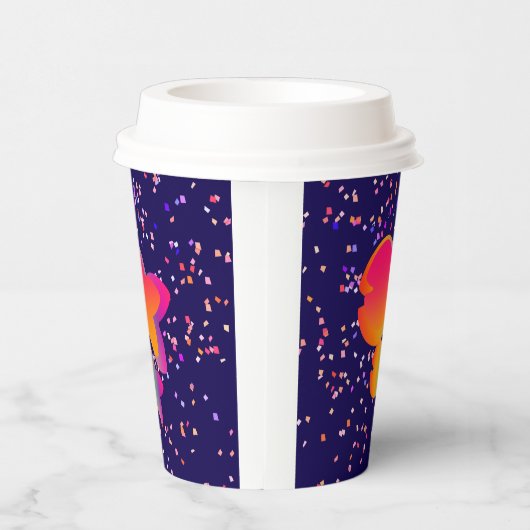 Rainbow Kindergeburtstag Pappbecher (Rechts)