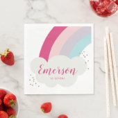 Rainbow-Kindergeburtstag-Party Serviette (Beispiel)