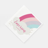 Rainbow-Kindergeburtstag-Party Serviette (Ecke)