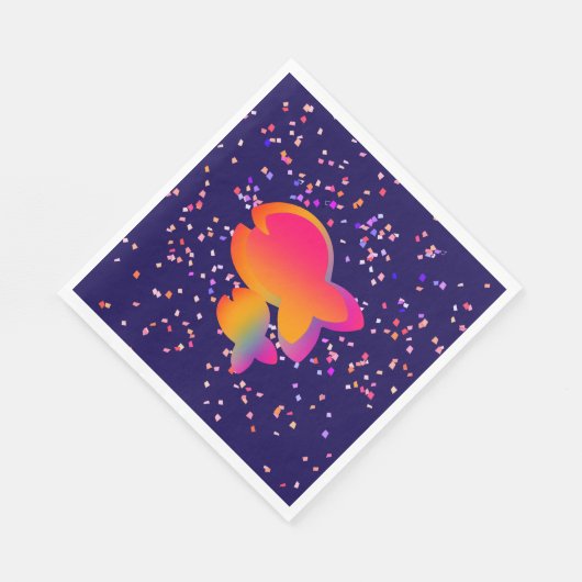 Rainbow Kindergeburtstag Serviette (Ecke)