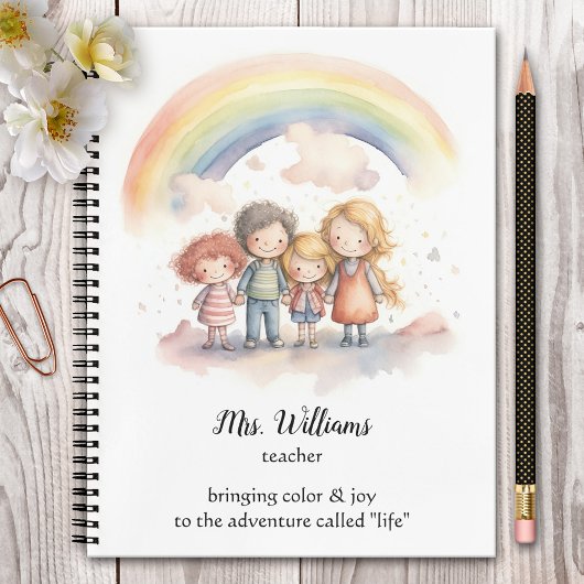 Rainbow-Kinderlehrer Notizblock