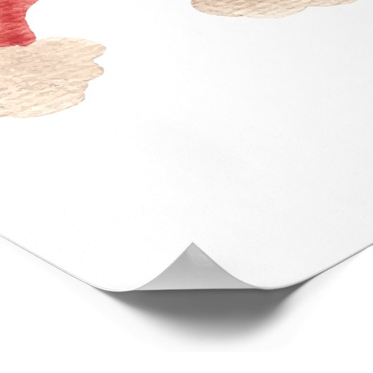 Rainbow Kinderzimmer Poster Boho Kinder Zimmerdeko (Ecke)