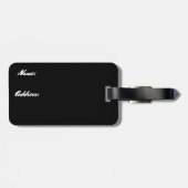 Rainbow Kiss lips Gepäckmarke Gepäckanhänger (Rückseite horizontal)