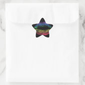 Rainbow Kiss Stern-Aufkleber (Tasche)