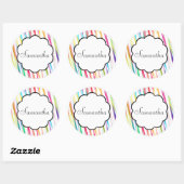 Rainbow Kisses - Name Sticker (Blatt)