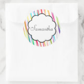 Rainbow Kisses - Name Sticker (Tasche)
