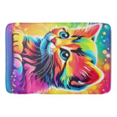 Rainbow Kitten Dream Badematte (Vorderseite)