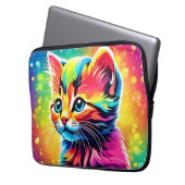 Rainbow Kitten Dream Laptopschutzhülle (Vorderseite Links)