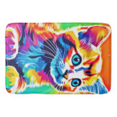 Rainbow Kitten Dreams Badematte (Vorderseite)