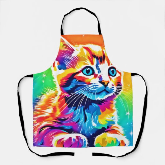 Rainbow Kitten Dreams Schürze (Vorderseite)