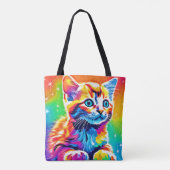 Rainbow Kitten Dreams Tasche (Rückseite)