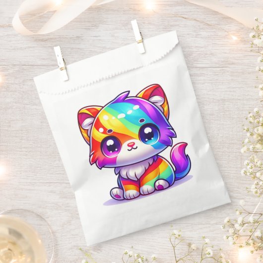 Rainbow Kitten Geschenktütchen (Ausgeschnitten)