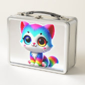 Rainbow Kitten Metall Brotdose (Vorderseite)