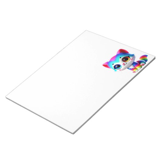 Rainbow Kitten Notizblock (angewinkelt)