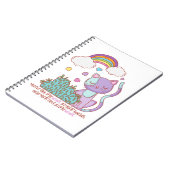 Rainbow Kitten Notizbuch + Zitat Notizblock (Linke Seite)