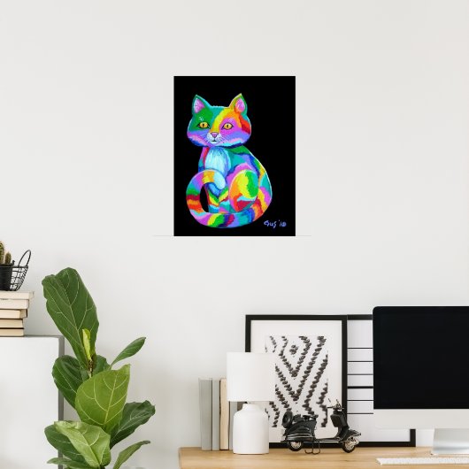 Rainbow Kitten Poster (Heimbüro)