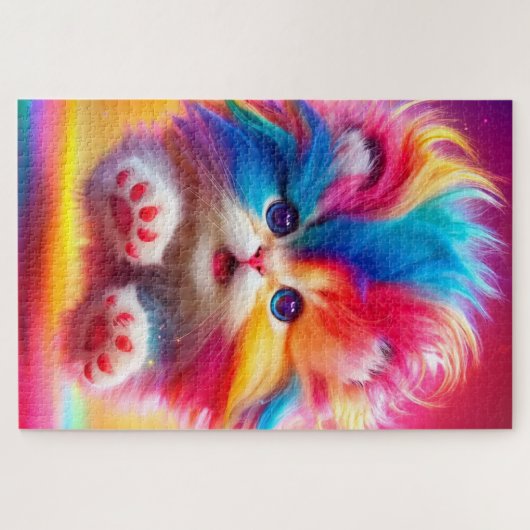 Rainbow Kitten Puzzle (Horizontal)