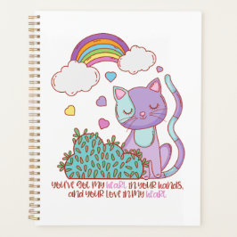 Rainbow Kitten Surprise Heart Lyric Quote Planner Planer