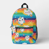 Rainbow Kittens Bedruckter Rucksack (Vorderseite)