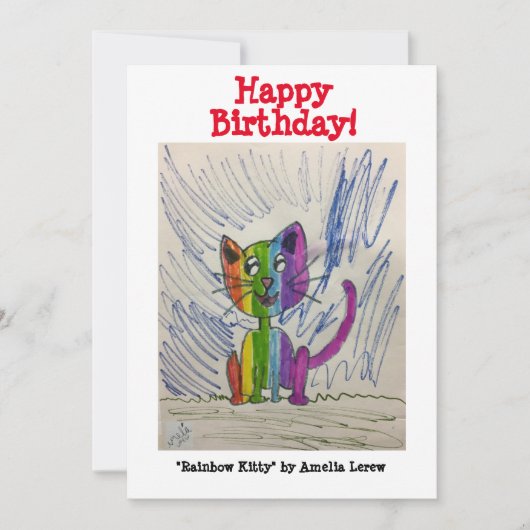 Rainbow Kitty #220101 Karte (Vorderseite)