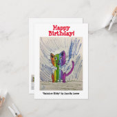 Rainbow Kitty #220101 Karte (Vorderseite/Rückseite Beispiel)