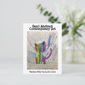 Rainbow Kitty #220101 Postkarte (Stehend Vorderseite)