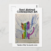 Rainbow Kitty #220101 Postkarte (Vorne/Hinten)