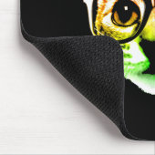 Rainbow Kitty Cat mit Gläsern Mousepad (Ecke)
