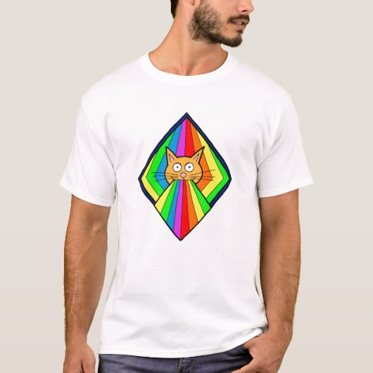 Rainbow Kitty Diamond T-Shirt (Vorderseite)