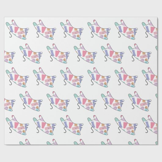 Rainbow Kitty Geschenkpapier (Flach)