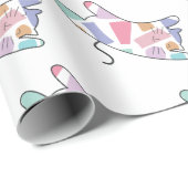 Rainbow Kitty Geschenkpapier (Rolleneckpunkt)