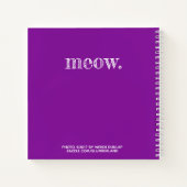 Rainbow Kitty - individualisierbare Spiralskizze Notizbuch (Rückseite)