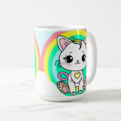 Rainbow-Kitty Kaffeetasse (VorderseiteRechts)