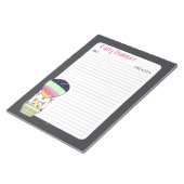 Rainbow Kitty Lined Daily Planner Notizblock (angewinkelt)