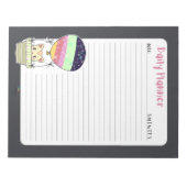 Rainbow Kitty Lined Daily Planner Notizblock (Vorderseite)