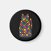 Rainbow Kitty Magnet (Vorne)