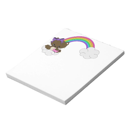 Rainbow Kitty Notizblock (Rotiert)
