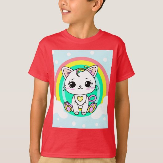 Rainbow-Kitys-T - Shirt (Vorderseite)