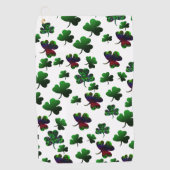 Rainbow-Kleeblatt Golfhandtuch (Vorderseite)