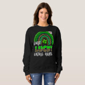 Rainbow Kleeblatt One Lucky Ortho Sweatshirt (Vorne ganz)