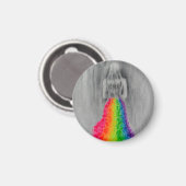 Rainbow-Kleid Prinzessin Keramik Magnet (Vorderseite/Rückseite)