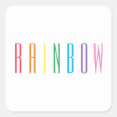 RAINBOW Kleine Aufkleber (Vorderseite)