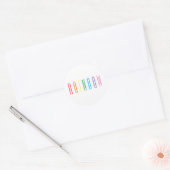 RAINBOW Kleine Round Stickers (Umschlag)
