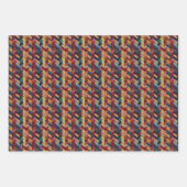 Rainbow-Knittenwolle Geschenkpapier Set (Vorderseite)