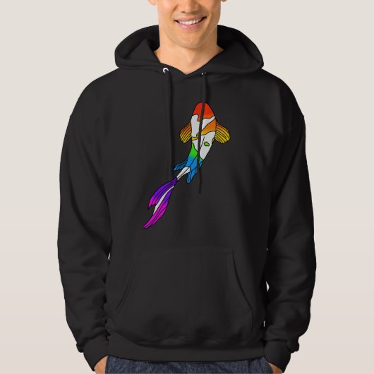 Rainbow Koi Fish Hoodie (Vorderseite)