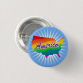 Rainbow-Kontur Button (Vorne & Hinten)