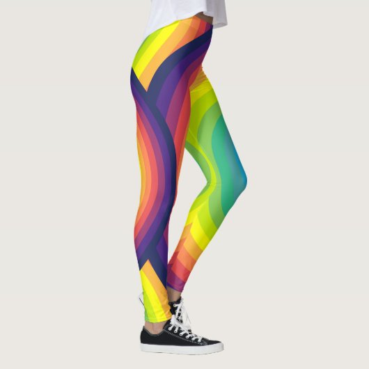 Rainbow-Konzentrierter Kreis Leggings (Rechts)