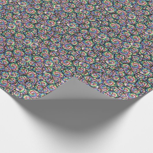 Rainbow-Krawatte Die Geschenkpapier (Ecke)